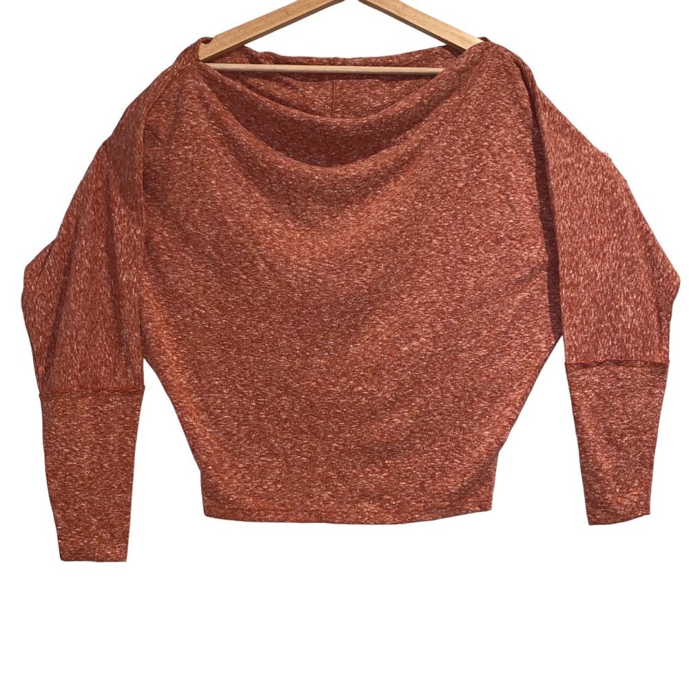 Free People We the Free Valencia Top Red Pink Sz Small Womens Long Sleeve Cotton